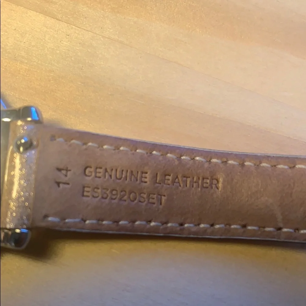 Fossil es3920set date watch leather band classic